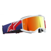 Μάσκα μηχανής motocross ALPINESTARS VISION 5 CORP RED/PURPLE MIRROR RED
