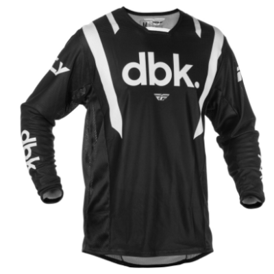 Μπλούζα motocross FLY RACING Kinetic Mesh DBK - Black/White