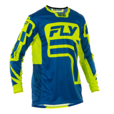 Μπλούζα motocross FLY RACING Lite L.E. Lancer - Navy/Hi-Vis