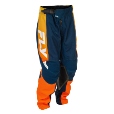 Παιδικό παντελόνι motocross Kinetic - Navy/Orange