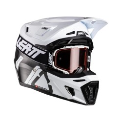 Κράνος motocross LEATT Kit Moto 9.5 Carbon/White V26