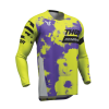 Μπλούζα motocross THOR LAUNCHMODE BLEACH GRAY/ACID