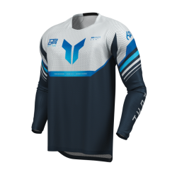 Μπλούζα motocross THOR LAUNCHMODE VENTED RAPTOR MIDNIGHT BLUE/GRAY