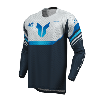 Μπλούζα motocross THOR LAUNCHMODE VENTED RAPTOR MIDNIGHT BLUE/GRAY