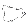 Φλάντζα για κάλυμμα συμπλέκτη - εσωτερική ATHENA KTM EXC150 20-23, SX125/150 16-22; Husqvarna TC125 16-22, TE150 17-23; Gas Gas MC125 21-23
