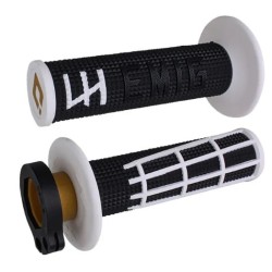 Χειρολαβές μοτοσυκλέτας motocross ODI EMIG 2.0 Lock-On BLK/WHT Χειρολαβές μοτοσυκλέτας motocross ODI EMIG 2.0 Lock-On BLK/WHT