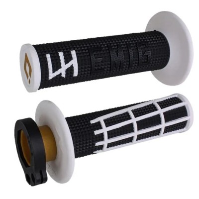 Χειρολαβές μοτοσυκλέτας motocross ODI EMIG 2.0 Lock-On BLK/WHT Χειρολαβές μοτοσυκλέτας motocross ODI EMIG 2.0 Lock-On BLK/WHT