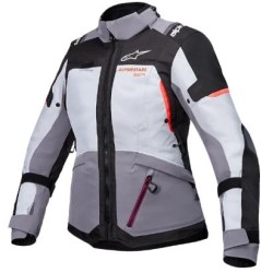 Γυναικείο μπουφάν μηχανής ALPINESTARS Stella Andes v4 Drystar® Gray/Black/Coral Γυναικείο μπουφάν μηχανής ALPINESTARS Stella Andes v4 Drystar® Gray/Black/Coral