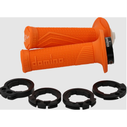 Χειρολαβές μοτοσυκλέτας DOMINO GRIPS DOMINO D100 LockOn Orange