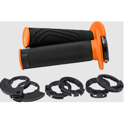 Χειρολαβές μοτοσυκλέτας DOMINO D200 LOCK ON GRIPS BLACK/ORANGE