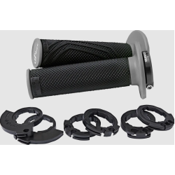 Χειρολαβές μοτοσυκλέτας DOMINO D200 LOCK ON GRIPS BLACK/GRAY