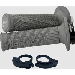 Χειρολαβές μοτοσυκλέτας DOMINO D100 LOCK ON GRIPS 1 CABLE GRAY