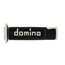 Χειρολαβές μοτοσυκλέτας DOMINO GRIPS A450 PAIR BLACK/WHITE Χειρολαβές μοτοσυκλέτας DOMINO GRIPS A450 PAIR BLACK/WHITE