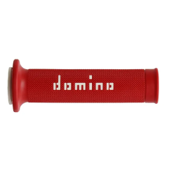 Χειρολαβές μοτοσυκλέτας DOMINO GRIPS A010 RED/WHITE Χειρολαβές μοτοσυκλέτας DOMINO GRIPS A010 RED/WHITE