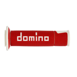 Χειρολαβές μοτοσυκλέτας DOMINO GRIPS A450 PAIR RED/WHITE Χειρολαβές μοτοσυκλέτας DOMINO GRIPS A450 PAIR RED/WHITE
