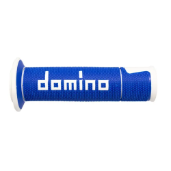 Χειρολαβές μοτοσυκλέτας DOMINO GRIPS A450 PAIR BLUE/WHITE Χειρολαβές μοτοσυκλέτας DOMINO GRIPS A450 PAIR BLUE/WHITE