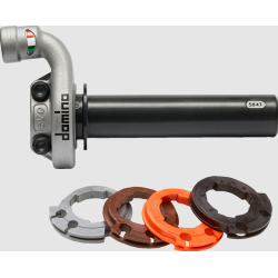 Κόκκαλο γκαζιού DOMINO KRK EVO THROTTLE CONTROL NO GRIPS SILVER
