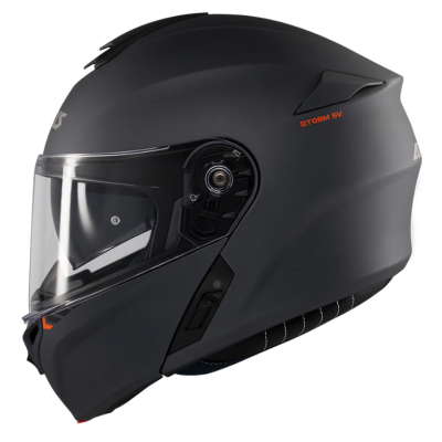 Κράνος μηχανής AXXIS STORM S SV SOLID A2 TITANIUM