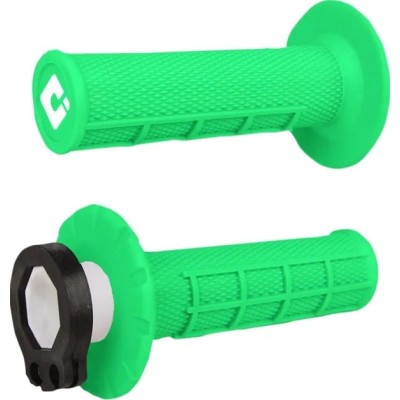 Χειρολαβές μοτοσυκλέτας motocross ODI V2 Waffle Fluorescent Green Lock-On Χειρολαβές μοτοσυκλέτας motocross ODI V2 Waffle Fluorescent Green Lock-On