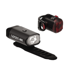Σετ φώτα ποδηλάτου LEZYNE MINI DRIVE 400 XL / FEMTO USB PAIR Black Bike Lights