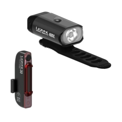 Σετ φώτα ποδηλάτου LEZYNE MINI Drive 400 XL / STICK Drive PAIR Black Bike Lights Σετ φώτα ποδηλάτου LEZYNE MINI Drive 400 XL / STICK Drive PAIR Black Bike Lights