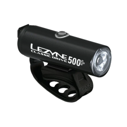 Εμπρόσθιο φώς ποδηλάτου LEZYNE Classic Drive 500+ Black Front Bicycle Light Εμπρόσθιο φώς ποδηλάτου LEZYNE Classic Drive 500+ Black Front Bicycle Light