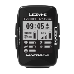 GPS Ποδηλάτου LEZYNE MACRO PLUS GPS BLACK GPS Ποδηλάτου LEZYNE MACRO PLUS GPS BLACK