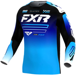 Παιδική μπλούζα motocross FXR CLUTCH MX26 BLUE/BLACK/WHITE