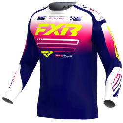 Μπλούζα motocross FXR CLUTCH MX26 NAVY RAZZ/WHITE