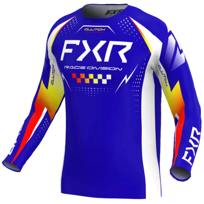 Μπλούζα motocross FXR CLUTCH PRO MX26 GREY/SKY ORANGE