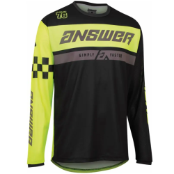 Μπλούζα motocross ANSWER ARKON OCTANE HYPER ACID/BLACK