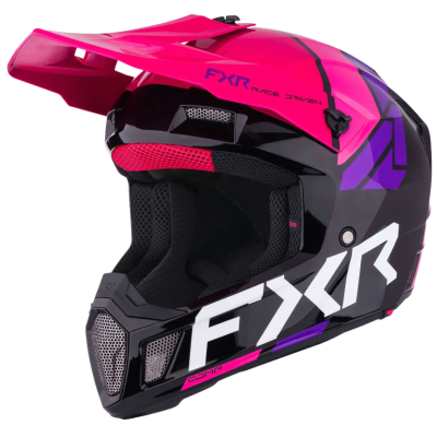 Κράνος motocross FXR CLUTCH COMP MX26 BLACK/RAZZ