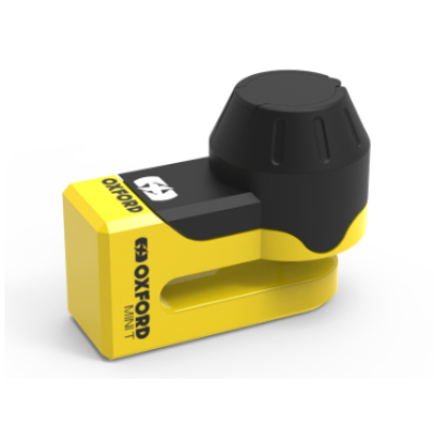 Κλειδαριά δισκόφρενου OXFORD Mini T - 5,5mm - Yellow/Black Κλειδαριά δισκόφρενου OXFORD Mini T - 5,5mm - Yellow/Black