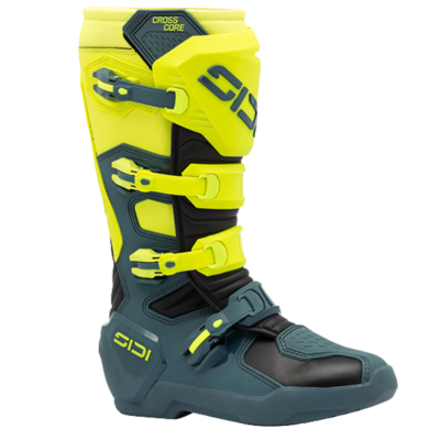 Μπότες motocross SIDI CROSSCORE Petrol Yellow Fluo