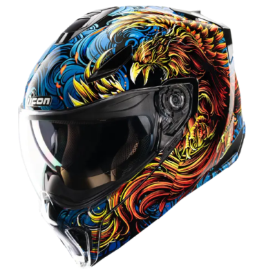 Κράνος μηχανής ICON Threshold™ Burn Birdie Burn Modular