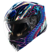 Κράνος μηχανής ICON Threshold™ Synthwave Lazer Cobra Modular thumb