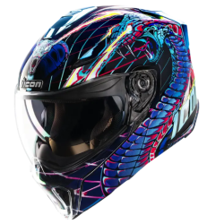 Κράνος μηχανής ICON Threshold™ Synthwave Lazer Cobra Modular