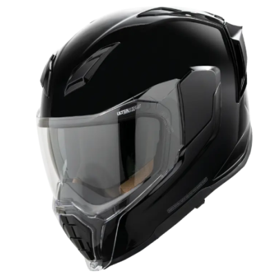 Κράνος μηχανής ICON Ultraflite™ Solid MIPS® BLACK GLOSS
