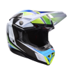 Κράνος motocross BELL Moto-Spherical - Grid White/Blue thumb