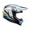 Κράνος motocross BELL Moto-Spherical - Grid White/Blue thumb