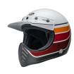 Κράνος μηχανής BELL Moto-3 - RSD Saddleback Satin/Gloss White/Black thumb
