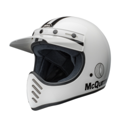 Κράνος μηχανής BELL Moto-3 - Steve McQueen Gloss White/Black