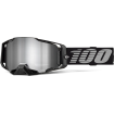 Μάσκα motocross 100% ARMEGA BLACK/MIRROR SILVER thumb