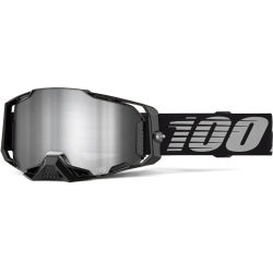 Μάσκα motocross 100% ARMEGA BLACK/MIRROR SILVER