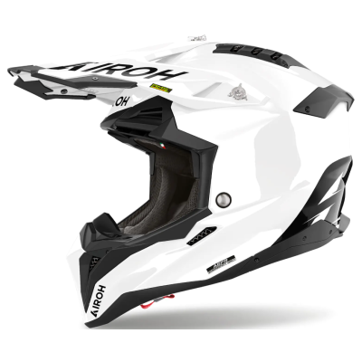 Κράνος μηχανής AIROH AVIATOR 3 WHITE GLOSS