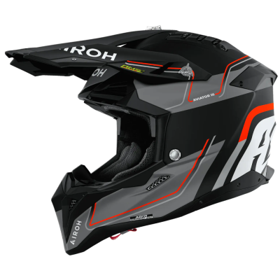 Κράνος μηχανής AIROH AVIATOR 3 LEADER ORANGE MATT