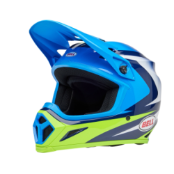 Κράνος motocross BELL MX-9 Mips - Jackal Gloss Blue/Hi-Viz Yellow