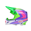 Κράνος motocross BELL MX-9 Mips - Jackal Gloss Hi-Viz Green Purple thumb