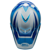 Κράνος motocross BELL Moto-9S Flex - Rail Gloss Blue/White thumb