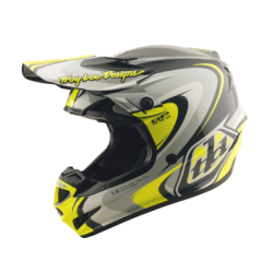 Κράνος motocross TROY LEE DESIGNS GP Pro Crossover - Grey/Yellow